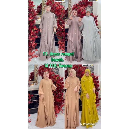 Dress Rempel Bawah Shellasaukia