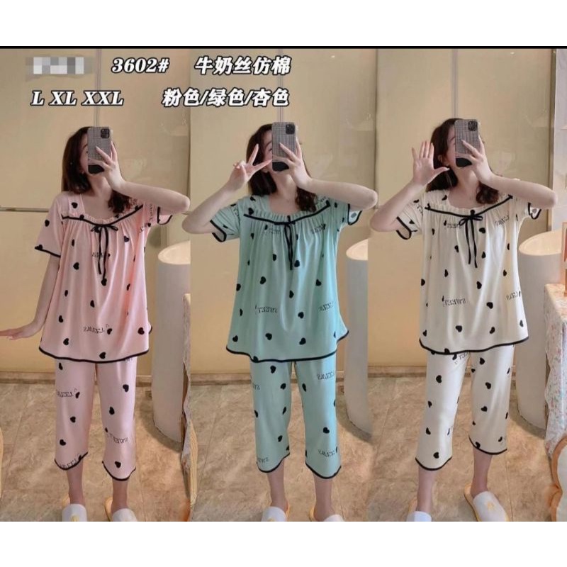 BAJU TIDUR PIYAMA WANITA IMPORT/BAJU TIDUR SETELAN  IMPORT