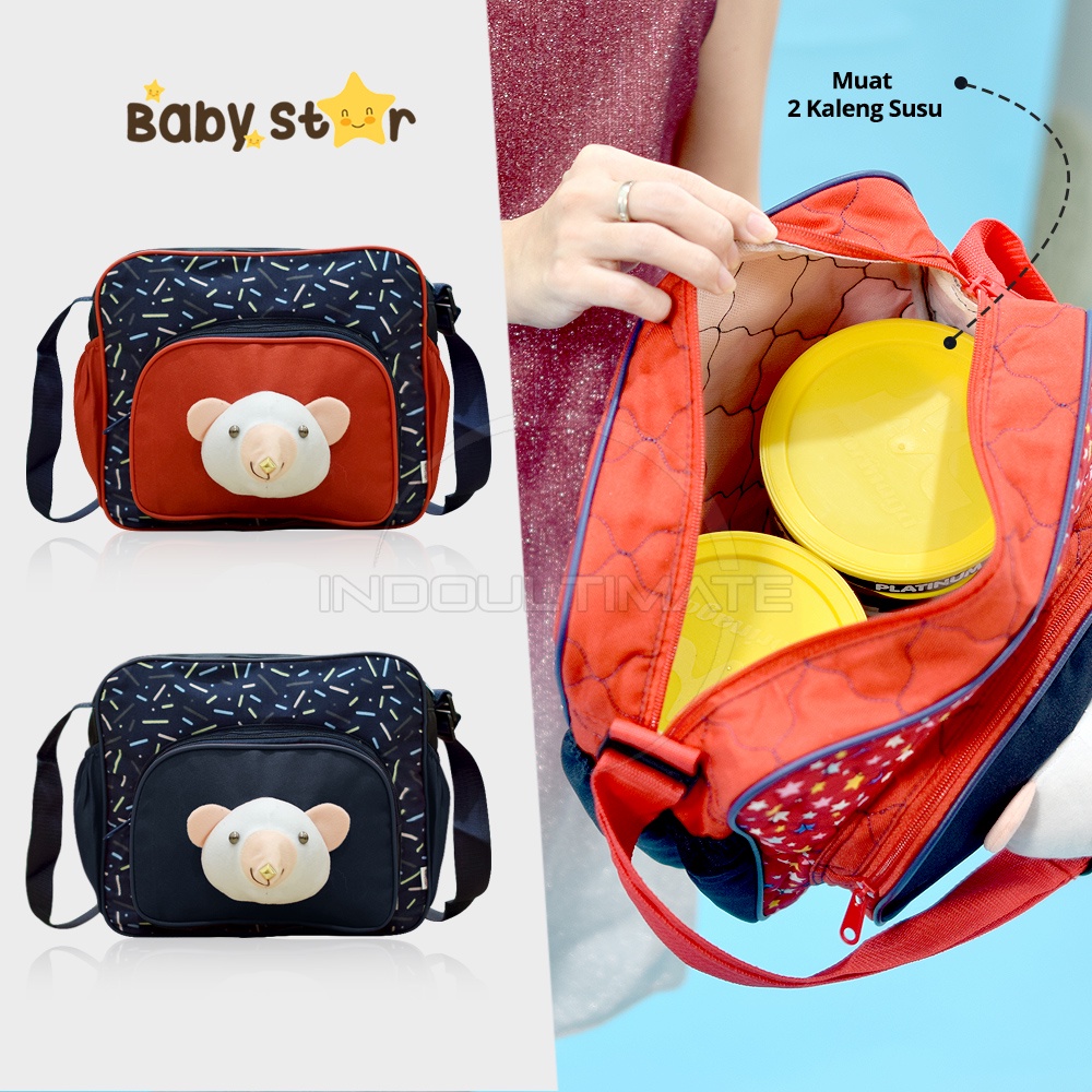 Tas Bayi Tas Popok Bayi BABY STAR BY-273 Diaper Bayi Baby Diaper Bag Mommy Bag Tas Botol Susu Bayi Murah Lucu Tas Perlengkapan Bayi Tas Perlengkapan Bayi