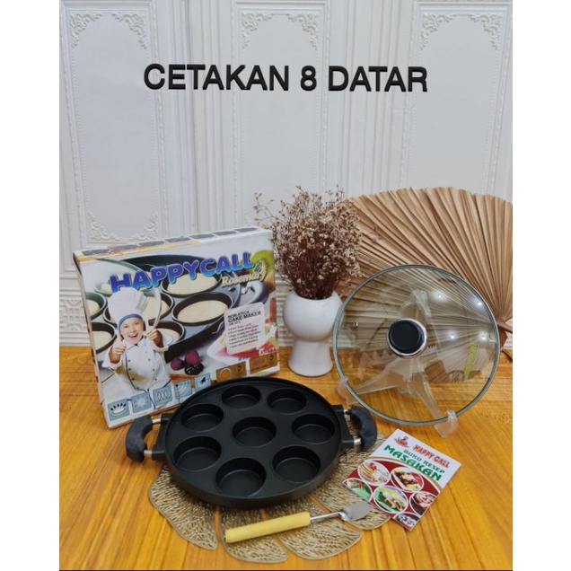 cetakan martabak mini teflon anti lengket/cetakan teflon 7 lubang happy call