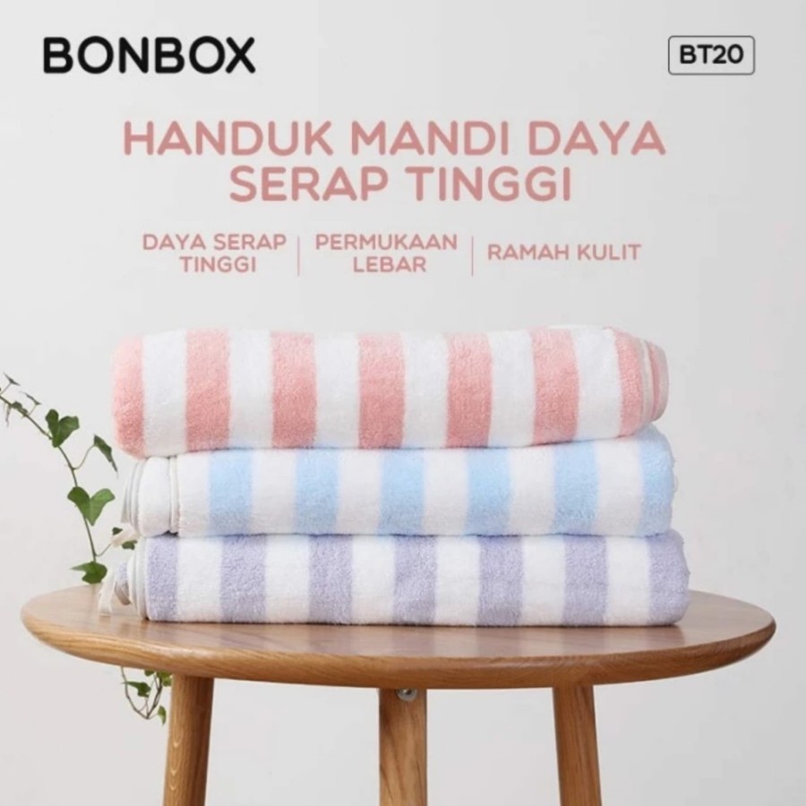 HANDUK MANDI  Tebal Fleece Cepat Kering Fiber Magic Towel - Bonbox BT20