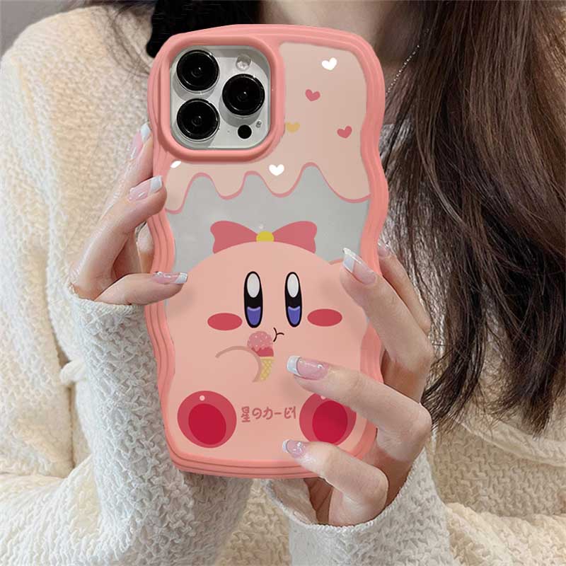 Kartun OPPO A17 A16 A57 2022 A77S A77 A16K A15 A54 A53 A12 A5S A7 A3S A11k A31 A52 A92 A94 A93 A37 F9 A1K A76 Bintang Lucu Motif Kabi Pink Silicone Case