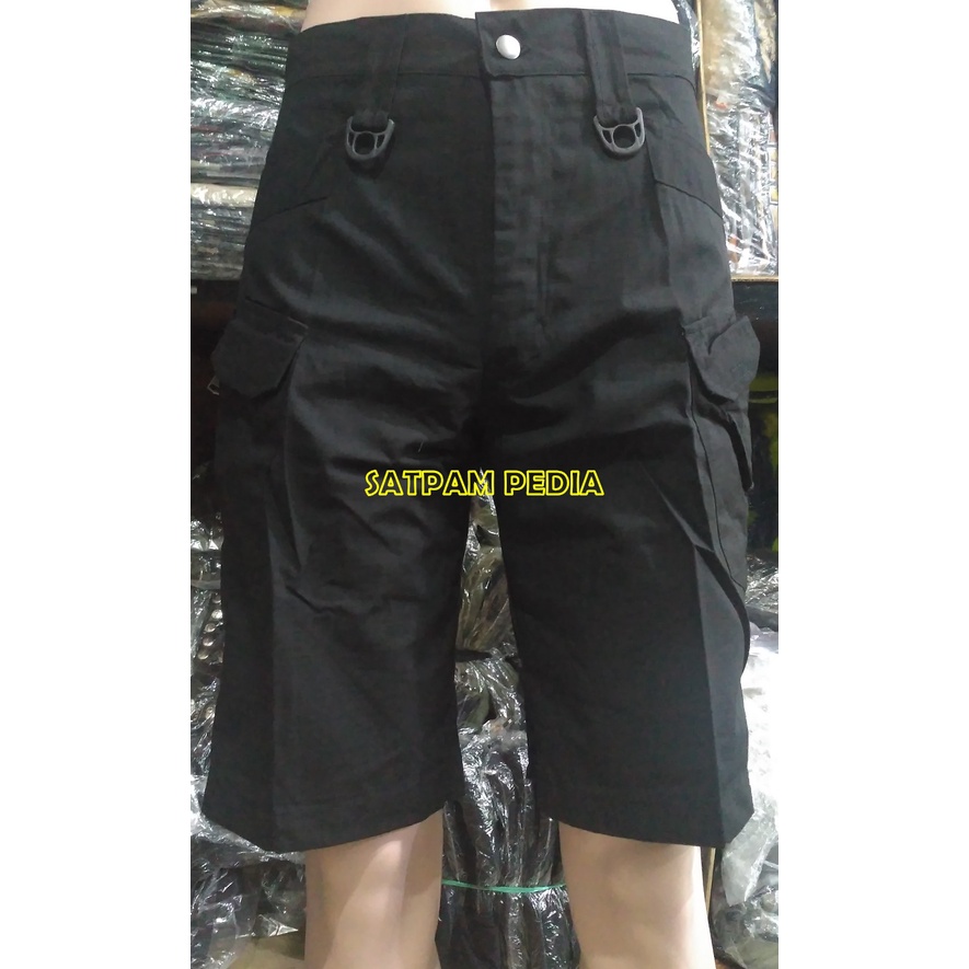 Celana Tactical Hitam - Celana Pendek Cargo