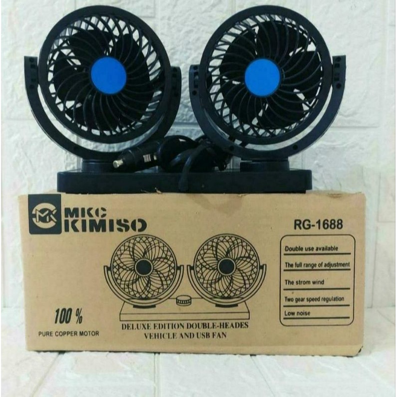 KIPAS MOBIL DUAL FAN MKC MODEL RG1688