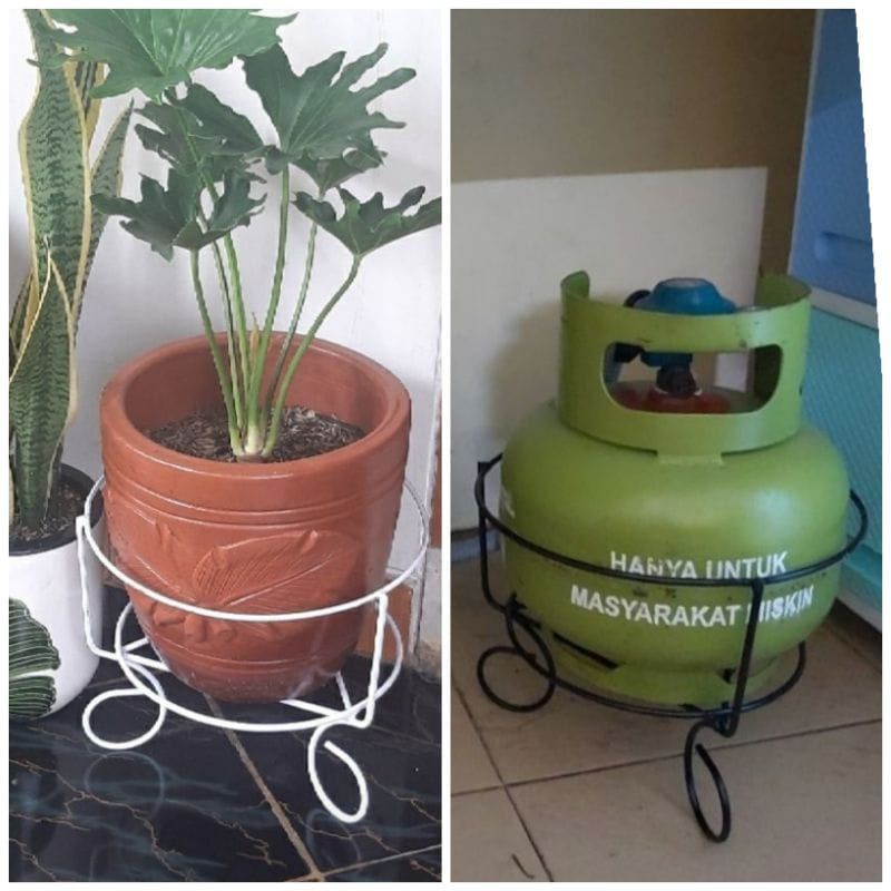 tempat tabung gas LPG 3kg / tatakan tabung gas LPG 3kg / rak tabung gas / rak tabung gas murah