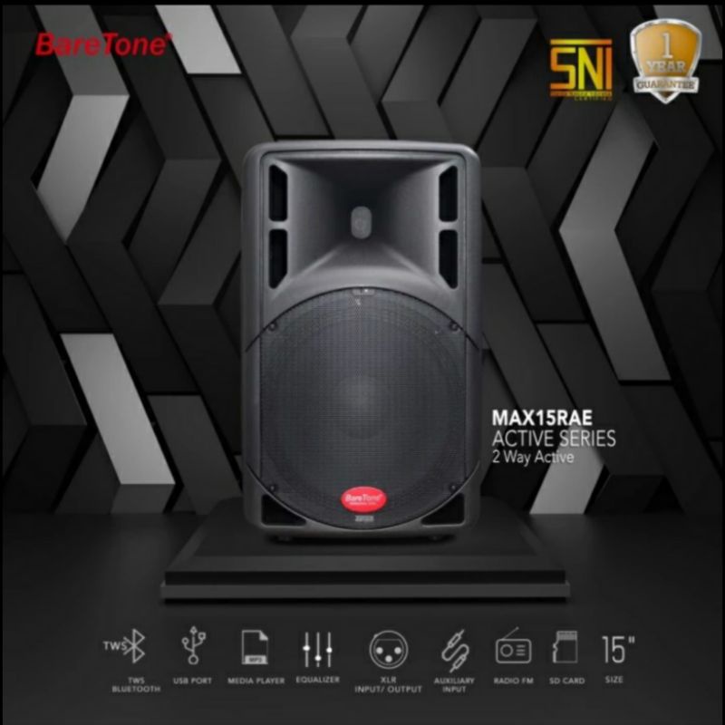 speaker aktif 15 inch original baretone max15rae speaker active karaoke 15 inch