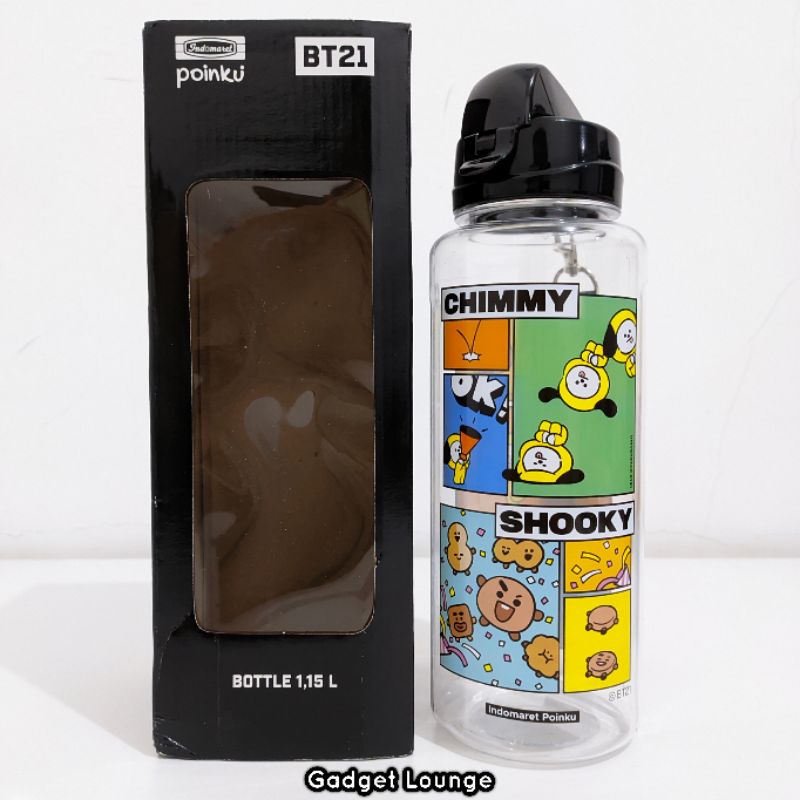 Official Licensed Tumbler Botol Minum Line Friends x BTS BT21 1,15 L Indomaret : CHIMMY + SHOOKY