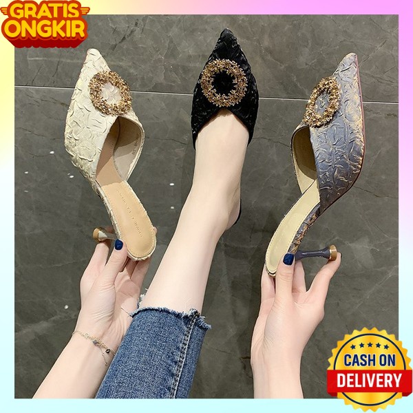 Heals Terbaru Haihil Remaja Import Haighils Cewek Kondangan Sepatu High Hils Premium Branded Highels