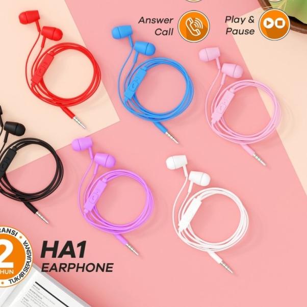 JETE Bundling Kabel Data Tiny 3 Micro + Headset HA1 + Pouch - Original