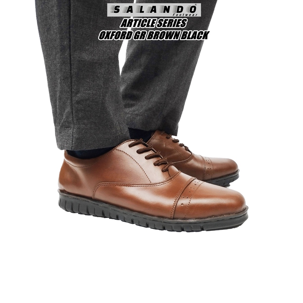 SALANDO Sepatu Pantofel Casual Pria Sepatu Formal Sepatu Kantor Modern Sepatu Pria Sepatu Casual Oxf