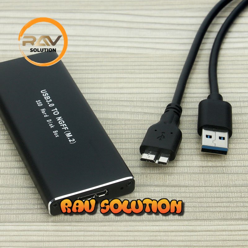 SKU-1198 CASING SSD M2 USB 3.0 TO NGFF SSD HARD DISK EXTERNAL BOX