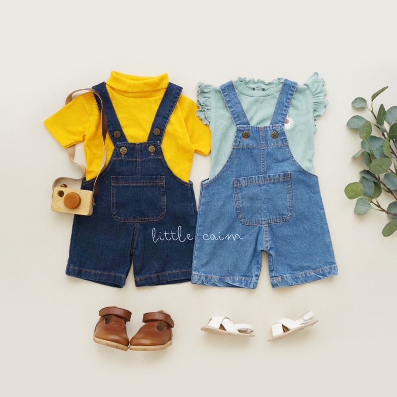 LITTLECAIM - OVERALL PANTS DENIM | overal anak | baju anak jeans | overall jeans