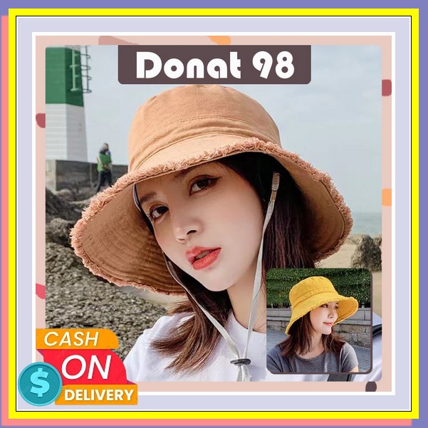 Bucket Hat Import Wanita Topi Kekinian Murah Korea Bagus Terlaris Dewasa Buket Unisex Terbaru Pria T