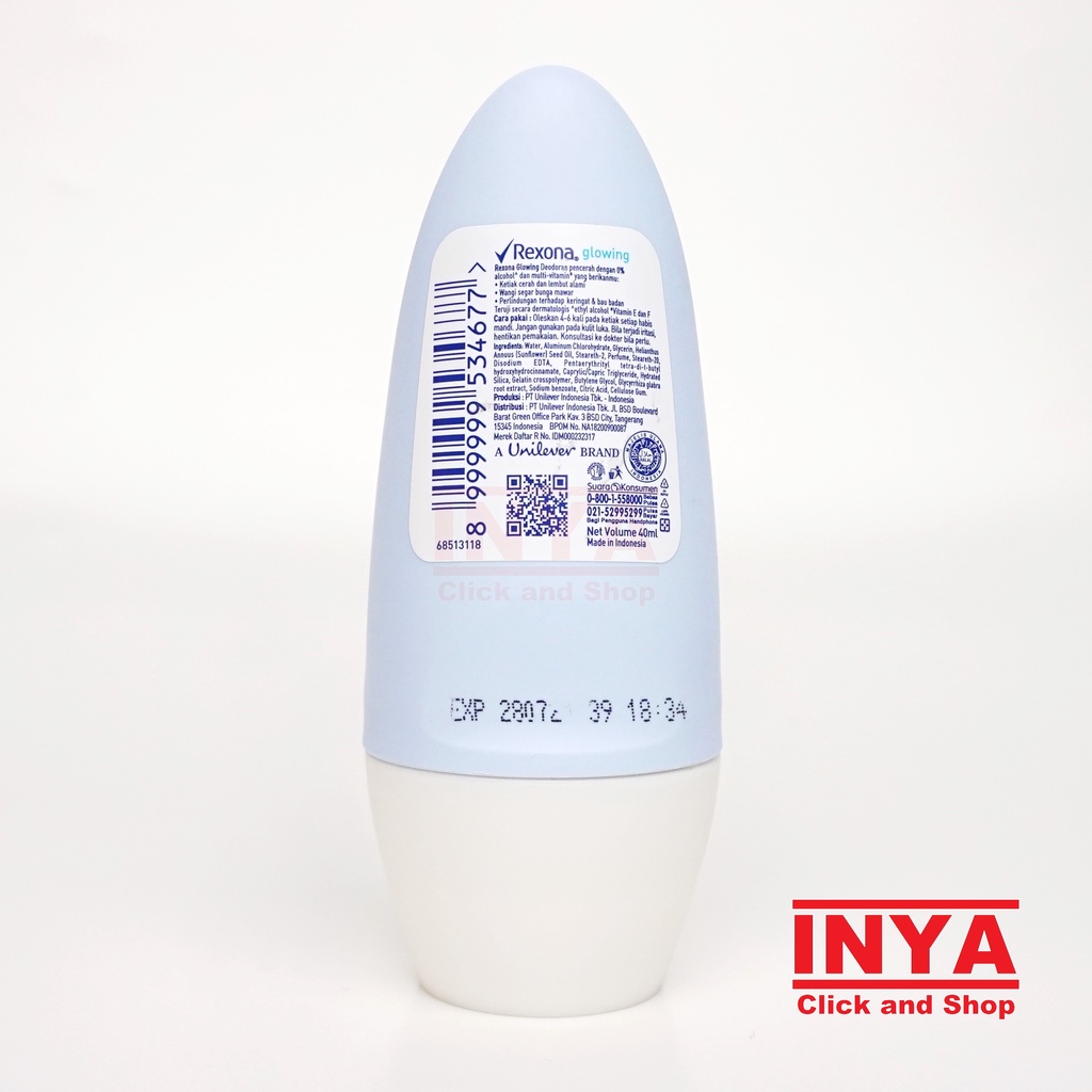 REXONA FOR GIRLS GLOWING 40ml - Deodorant Roll On