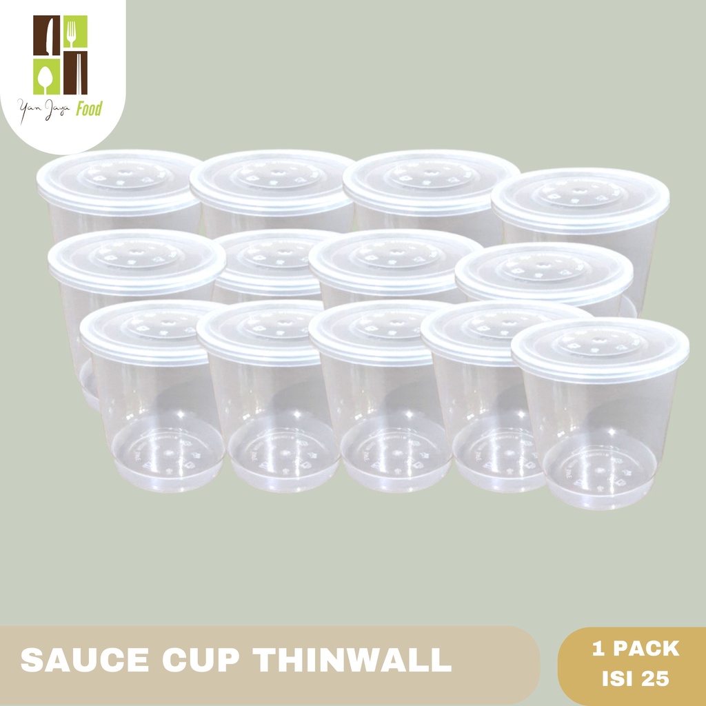 Thinwall Cup 150 ml [Cup Sambal/Puding] isi 25 pcs