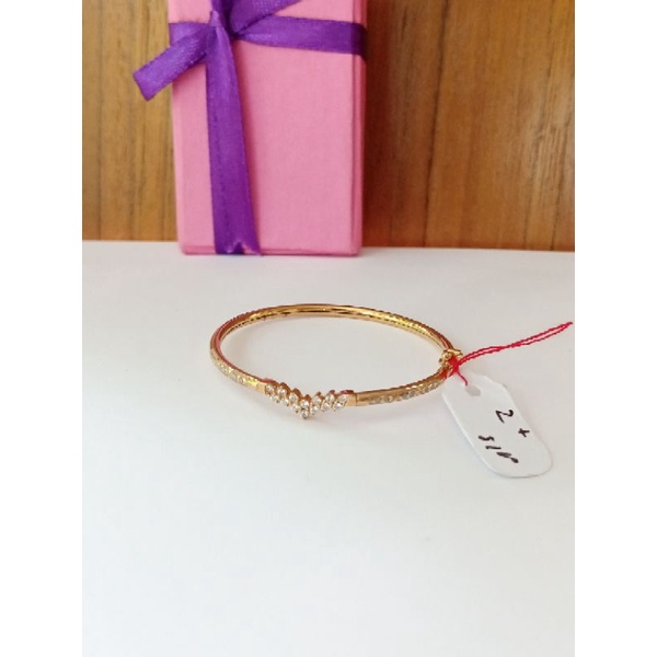 Gelang Tangan Anak Emas Asli Gelang Baby Kualitas Terbaik Model Aurel Terbaru Gelang Bangle Kolong N