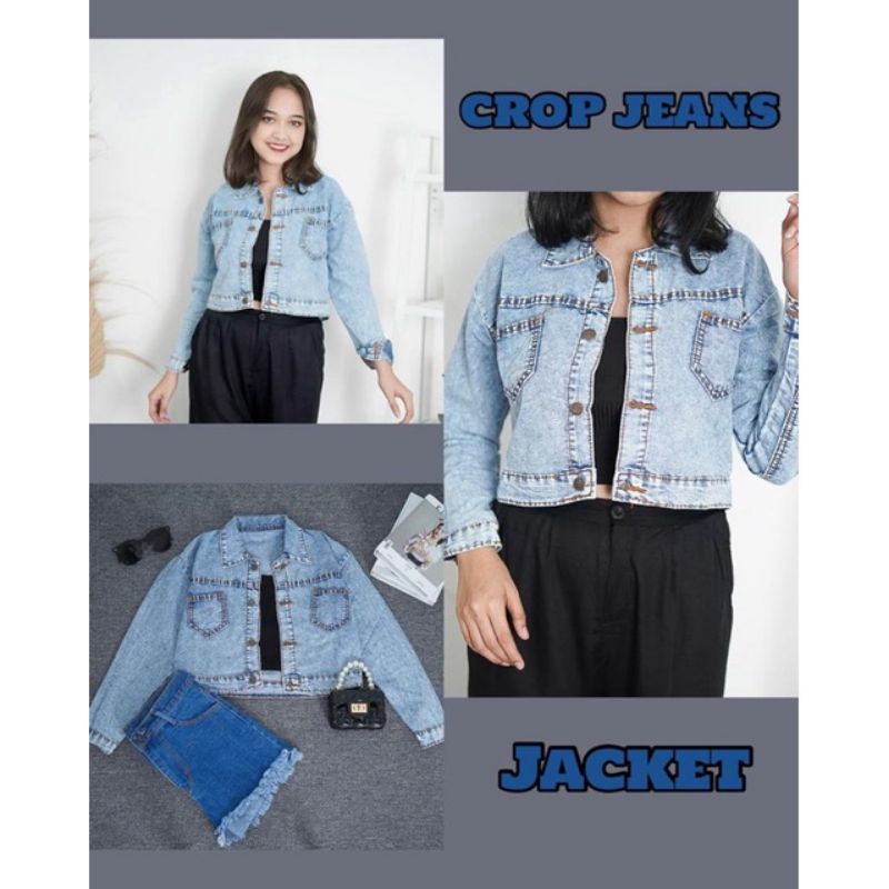 AERI JACKET CROP JEANS JACKET