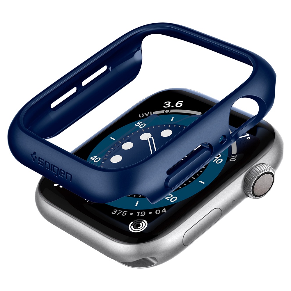 Spigen Hard Case PC Cover Proteksi Apple Watch Seri 8 / 7 / 6 / 5 / 41mm / 44mm / 40mm Dengan Frame Bumper