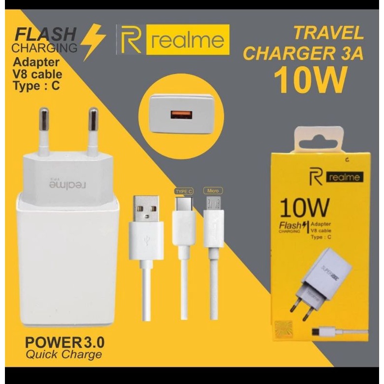 CHARGER REALME 10W FAST CHARGING GM - MICRO USB