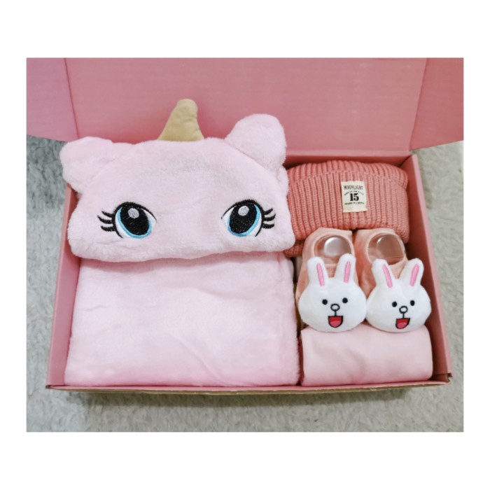 

(COD) Hampers Baby | Gift Set Baby | Kado Lahiran Newborn Bayi Unisex - Pink