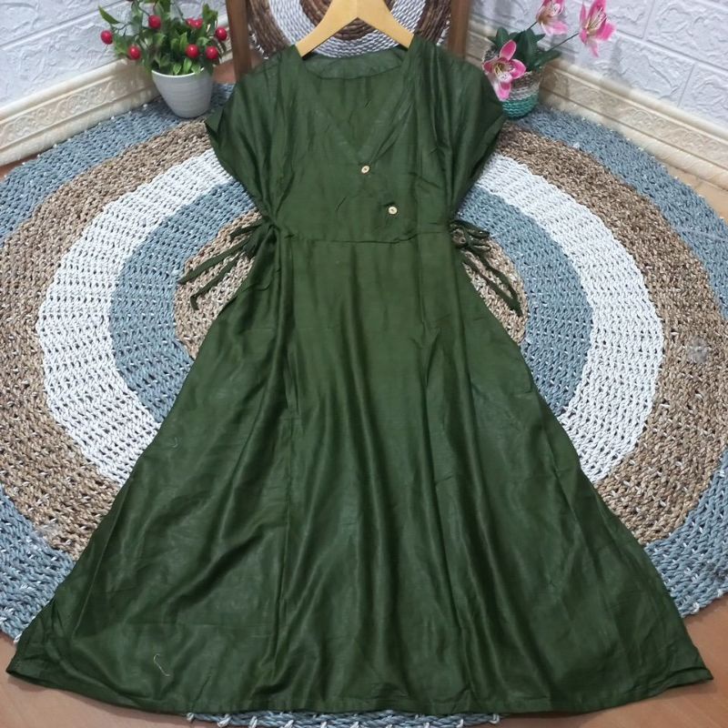 DRESS KIMONO VANESA TERBARU/DRESS MOTIF TERLARIS-Polos army