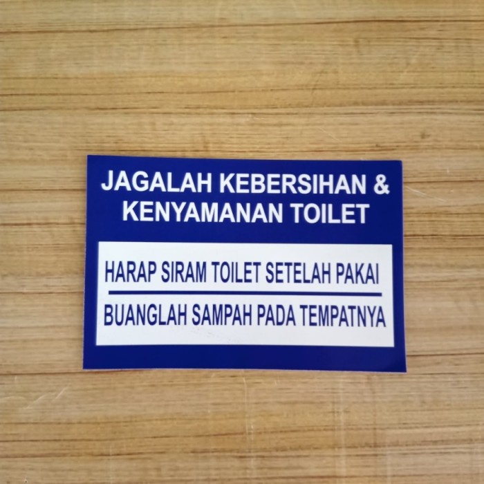 

STIKER RAMBU JAGALAH KEBERSIHAN DAN KENYAMANAN TOILET