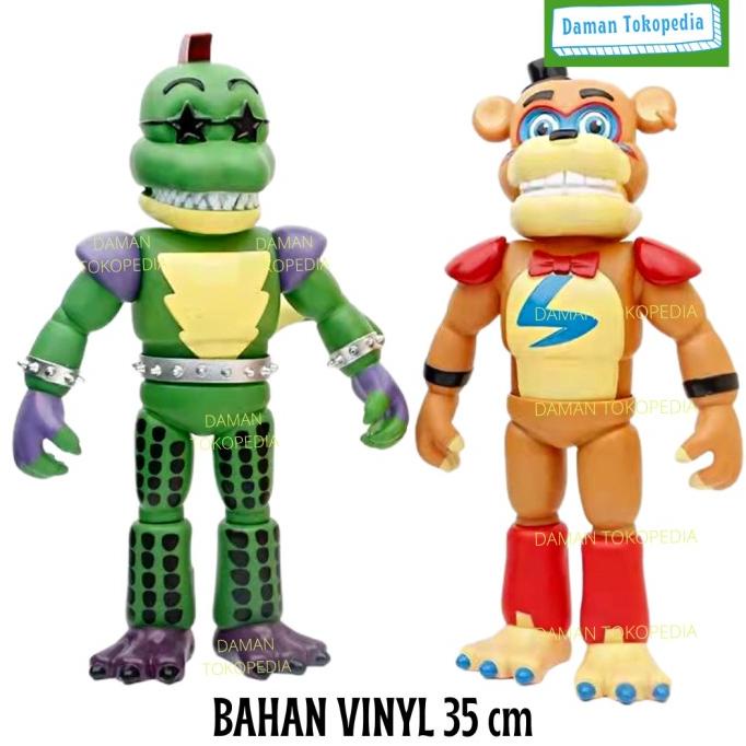 Mainan Glamrock Freddy Montgomery Gator fnaf Action Figure 35cm Jumbo