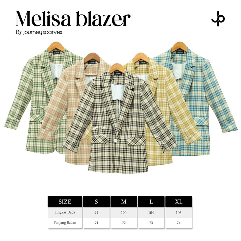 Melisa Blazer Kotak by Journey Scarves