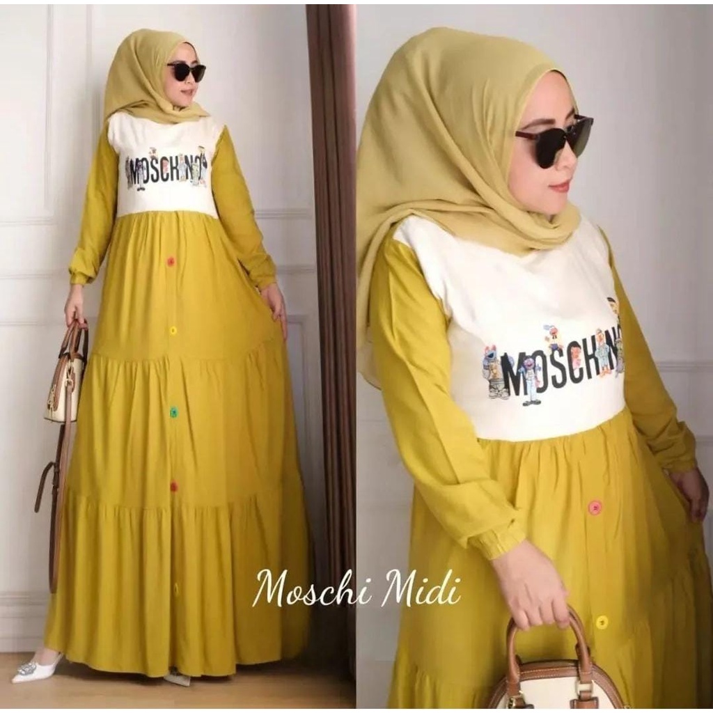 ZAC.COLLECTION / Baju Midi Wanita Terbaru Kekinian Viral 2022 / Moschi Midi - Baju Midi Wanita BISA 