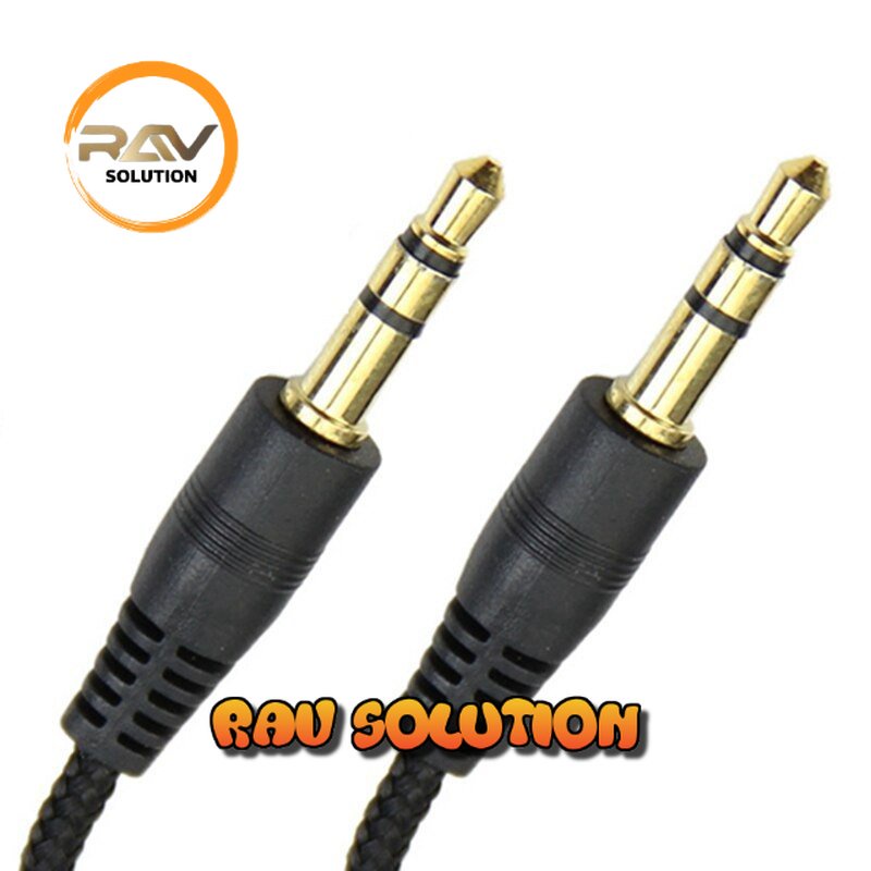 KABEL AUDIO JACK 3.5 PANJANG 10M GOLD PLATED / KABEL AUX 10 METER