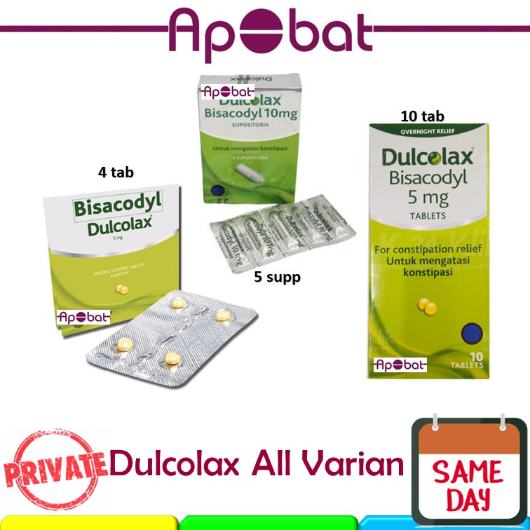 - ApObat - Dulcolax Tablet Pelancar BAB isi 4 / 10 / Suppo Konstipasi Dulcolak Dulkolak Dulkolax Duc