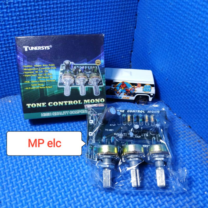 Kit Tone Control Mono Volume Bass Treble TUNERSYS TC 001