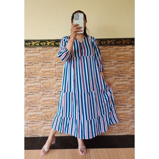 DRESS GAMIS SUSUN KANCING 3