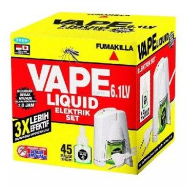 FUMAKILLA Elektrik Liquid SET | Obat Nyamuk Refill, Sudah dapat isi 1 botol 45ml 45 malam (Alat + Bo
