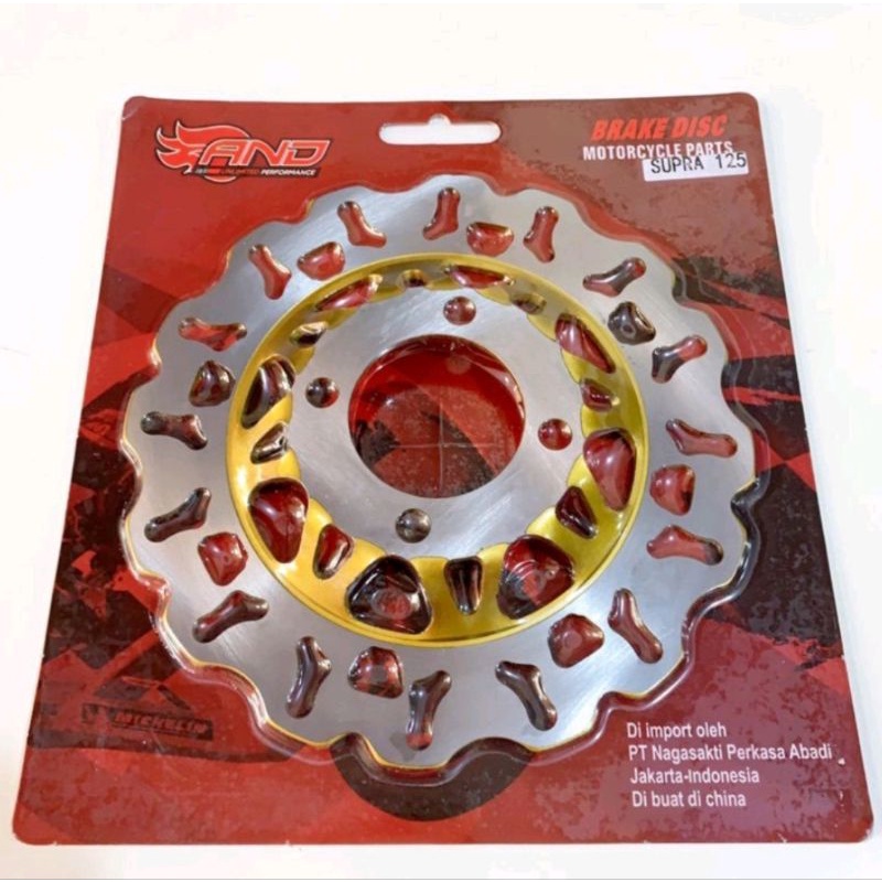 Piringan Disc cakram depan model Daytona UK 220mm ukuran standar Karisma/Supra /Supra x /Fit new lobang baut 4