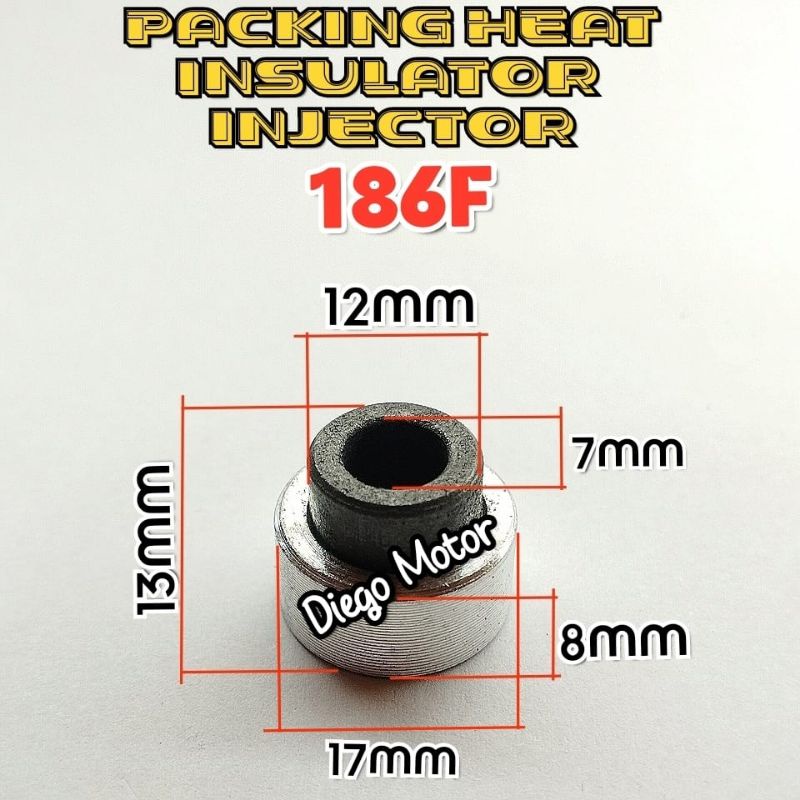 186F Heat Insulator Injektor Sleve Mesin Diesel Genset Kipor Kama Krisbow KFE6700 8000watt 186FA