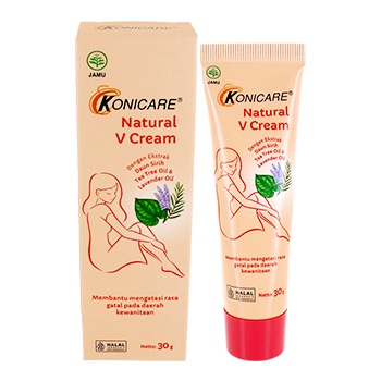 KONICARE NATURAL V CREAM 30 GRAM (KRIM KEWANITAAN) PRIVASI AMAN