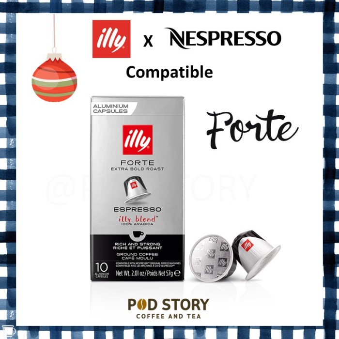 

ILLY CLASSICO (FORTE ROAST) NESPRESSO COMPATIBLE COFFEE CAPSULES, 10
