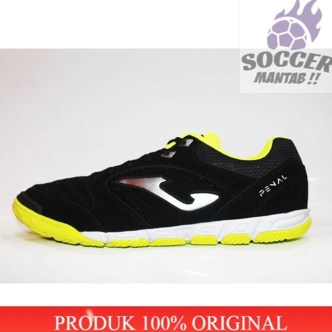 SEPATU FUTSAL JOMA PENALTY 2001 IN 100% ORIGINAL (BLACK GREEN STABILO) ERG4646E