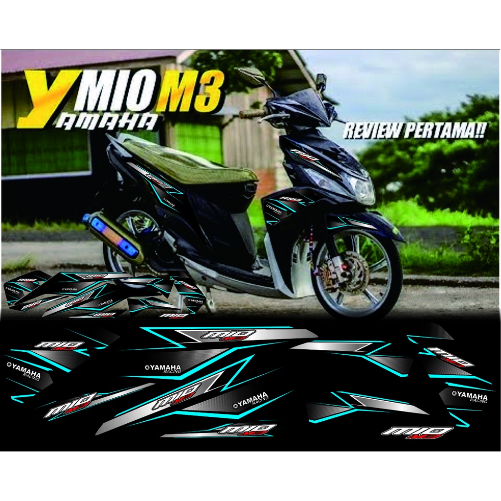 striping mio m3 striping mio m3 stiker mio m3 Lis Variasi Motor Mio M3 / Mio m3 Semi Full Desain Rac