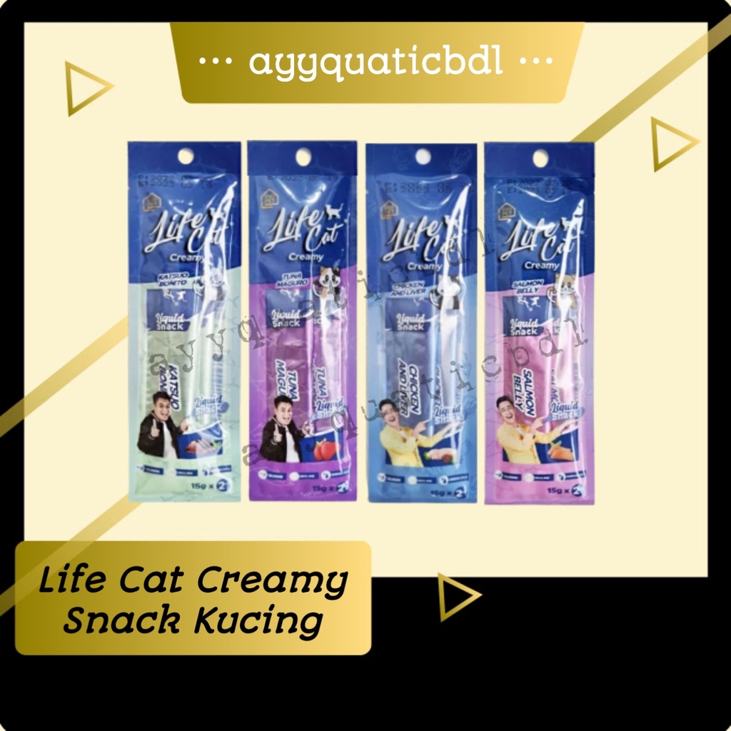 LIFE CAT Creamy | Snack Kucing Isi 2