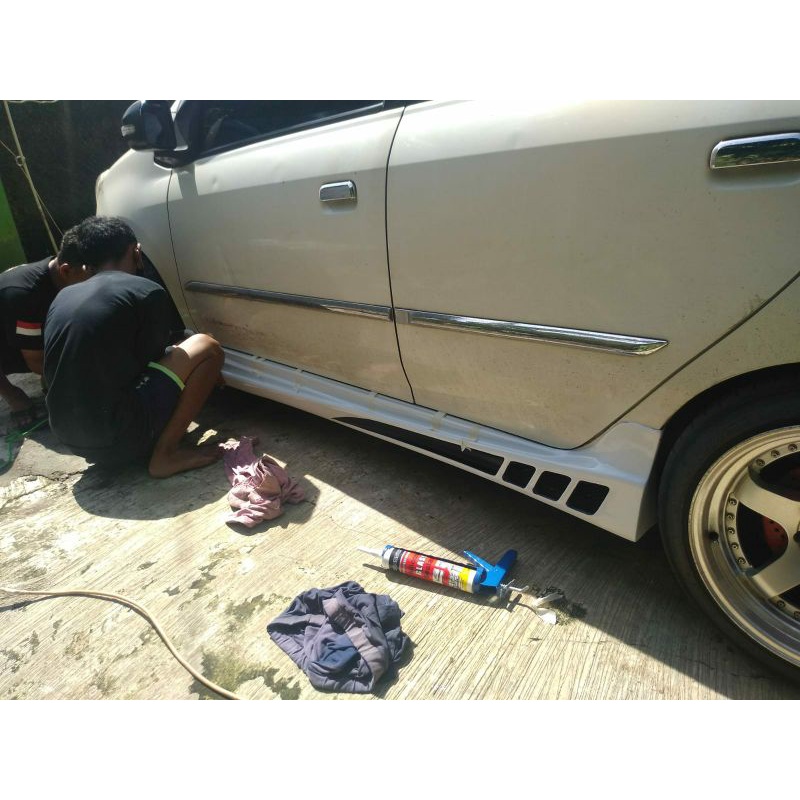 bodykit samping kanan kiri dan belakang agya/ayla 2013-2016