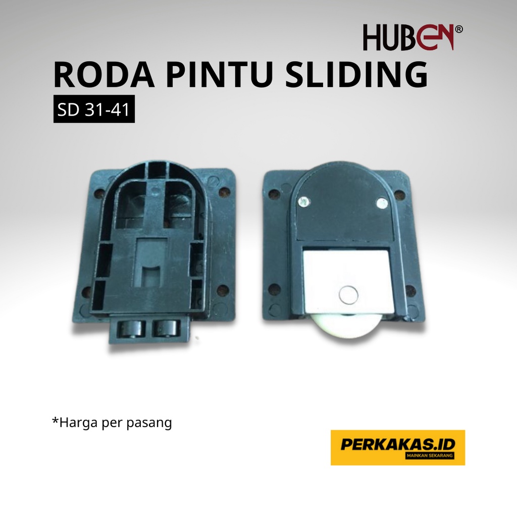 Roda Pintu Laci Lemari Sliding 1Set HUBEN SD 31-41