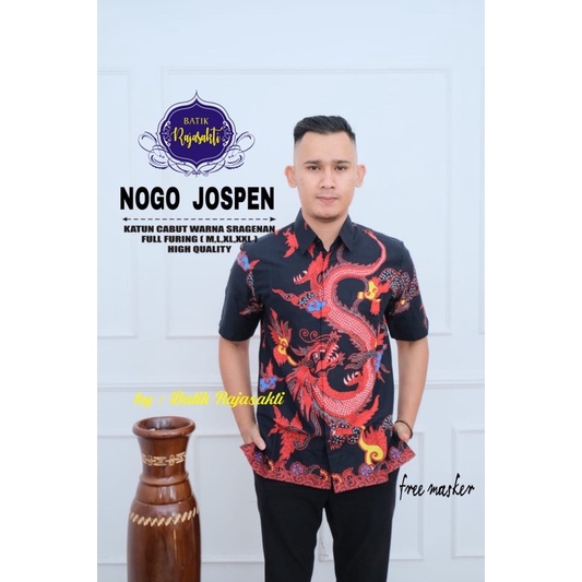 Batik NOGOEMOSI PENDEK Full Furing Bahan Katun High Quality