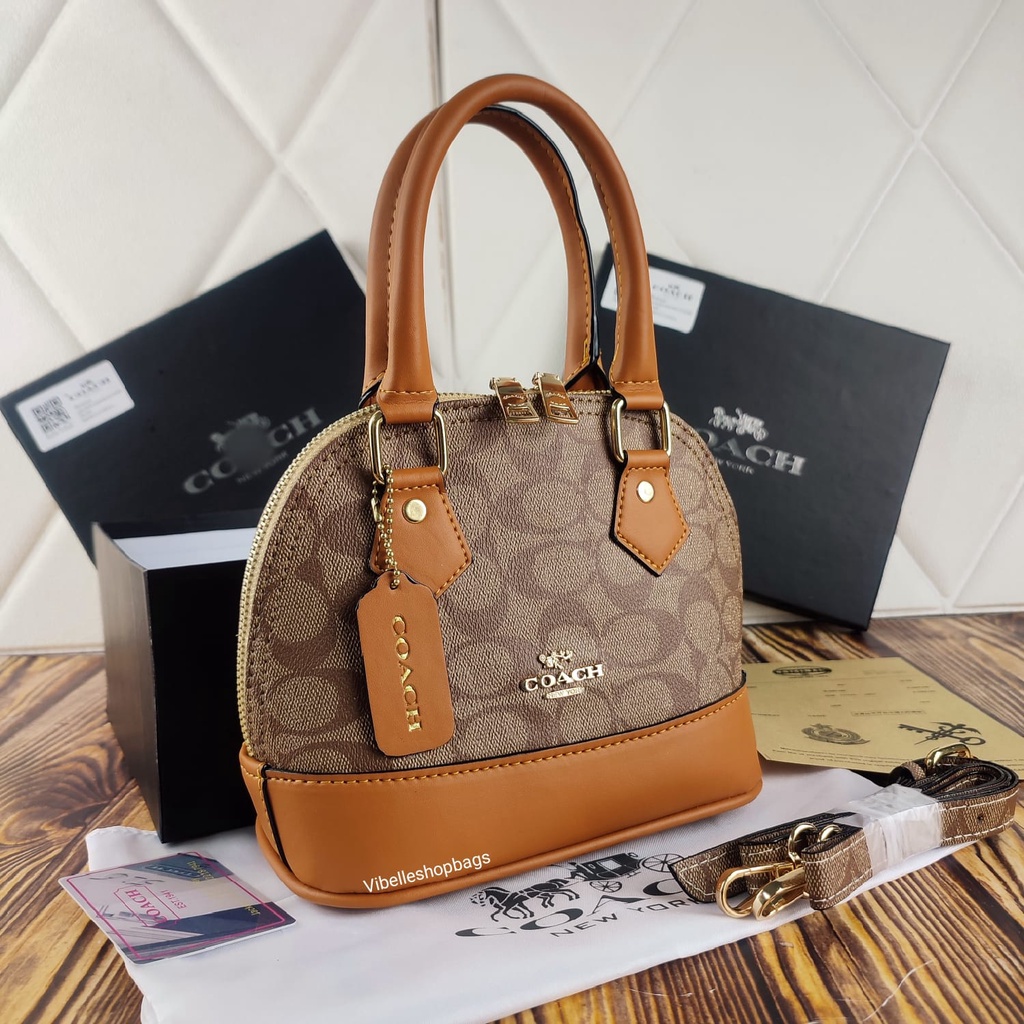 Tas Alma COACH Import UK Medium KUALITAS PREMIUM KODE 1791 - FREEBOX KOMPLIT - nagitabags - kalenshop KODE 1791