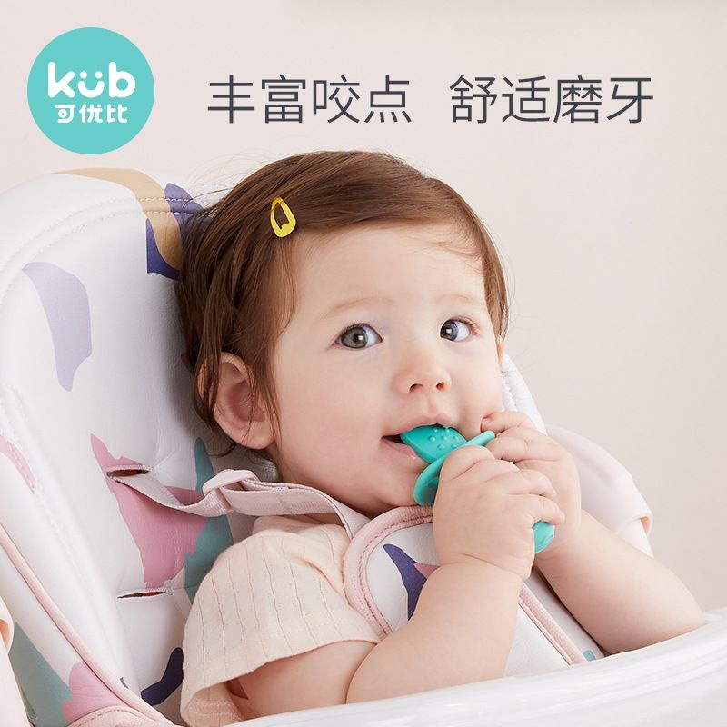 KUB Silicone Self Feeding Silicone Spoon &amp; Fork Set - Alat Makan Anak Bayi - Sendok Garpu Silikon - Training Spoon &amp; Fork BLW