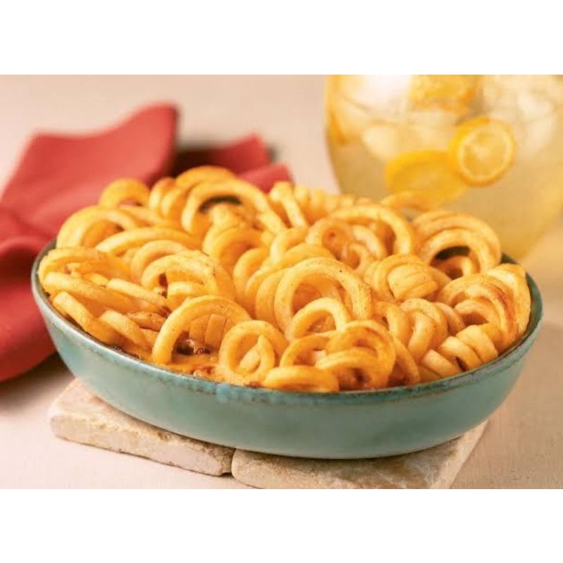 

RB Premium Curly Potato Fries 1 kg Kentang Curly