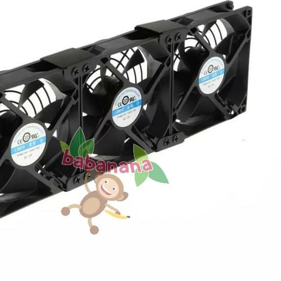 Bracket VGA PCI 3 fan extension 80 90 mm TIDAK TERMASUK FAN