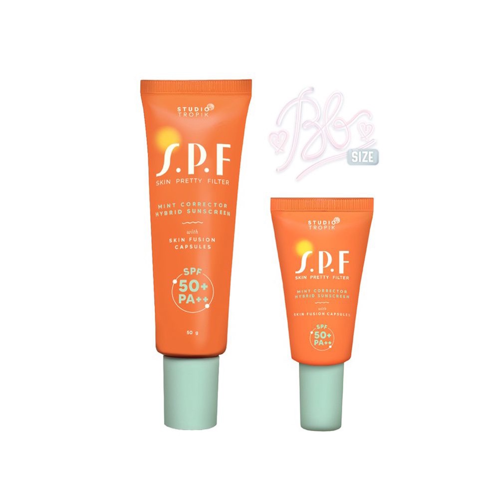 Studio Tropik S.P.F Mint Corrector Hybrid Sunscreen SPF50+ PA++