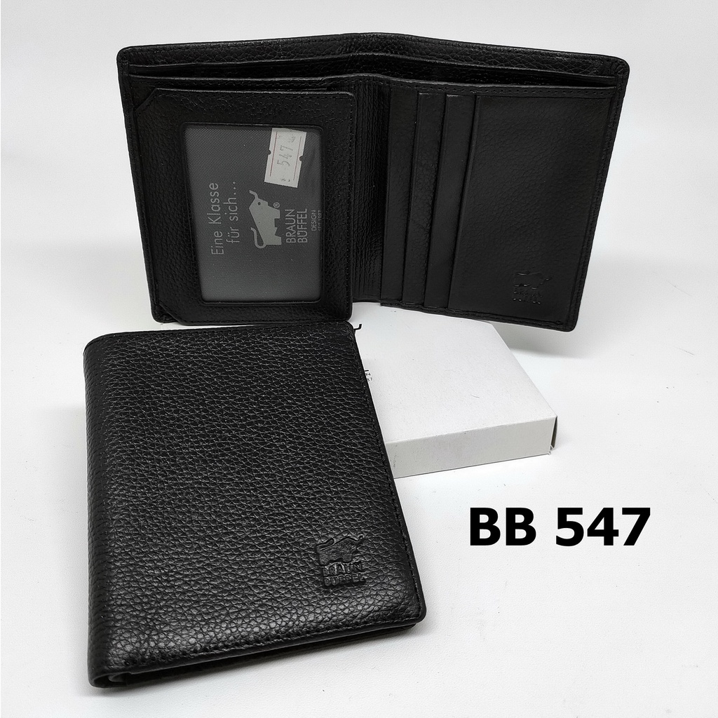 DOMPET PRIA KULIT IMPORT BRAUN BUFFEL BB 547 &amp; 7547 DOMPET KECIL MODEL TEGAK BERDIRI